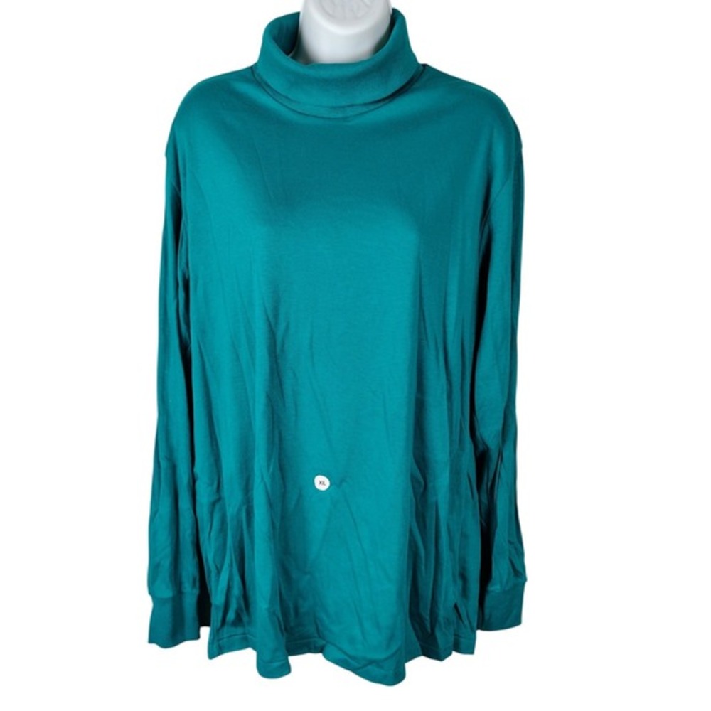 Vintage Munsingwear Penguin Club Turtleneck Teal‎ Green XL 1992 Made in USA NWT